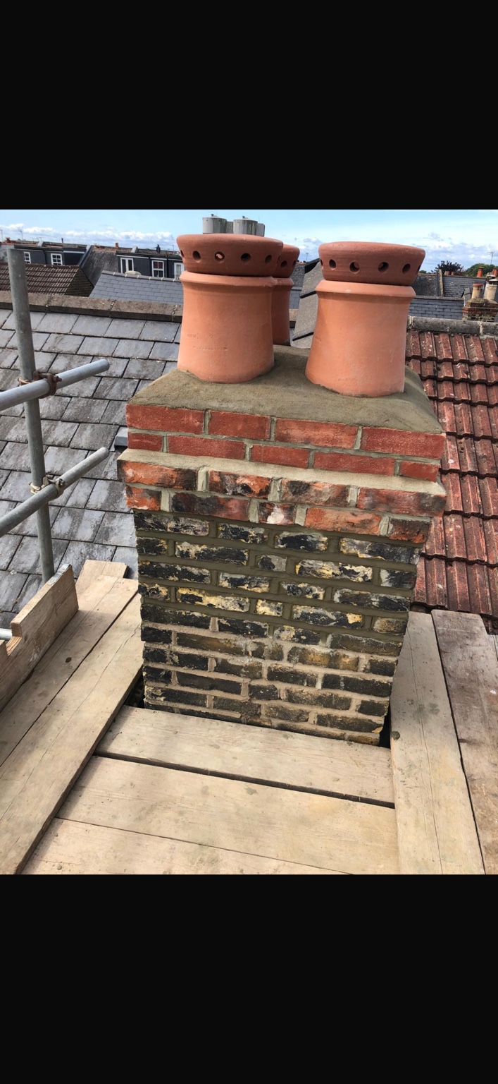 Completed chimney rebuild